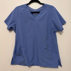 Wink Light Blue Scrub Top